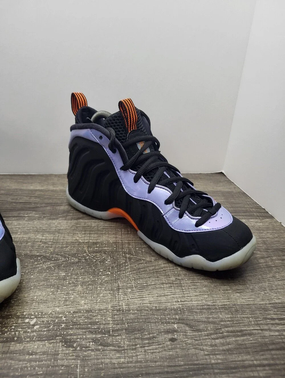 Nike Little Posite One GS Twilight Pulse Orange Black Shoes 644791-008 Size 6Y